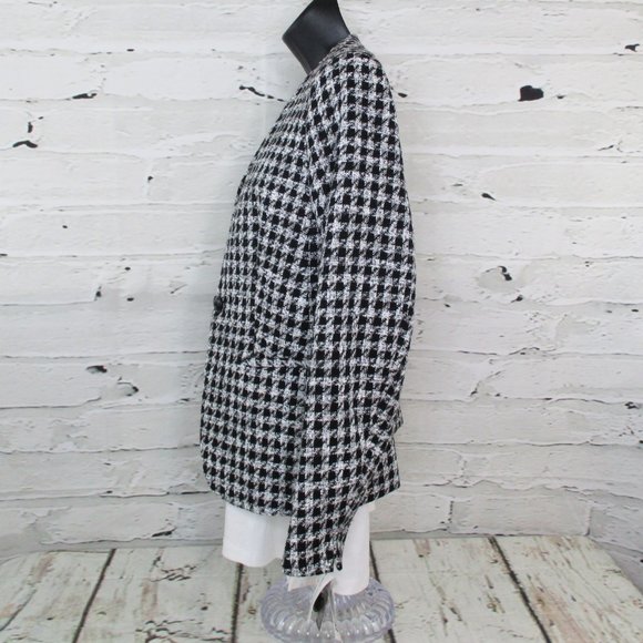 Bar III Suit Separates Houndstooth Jacket - Picture 5 of 9